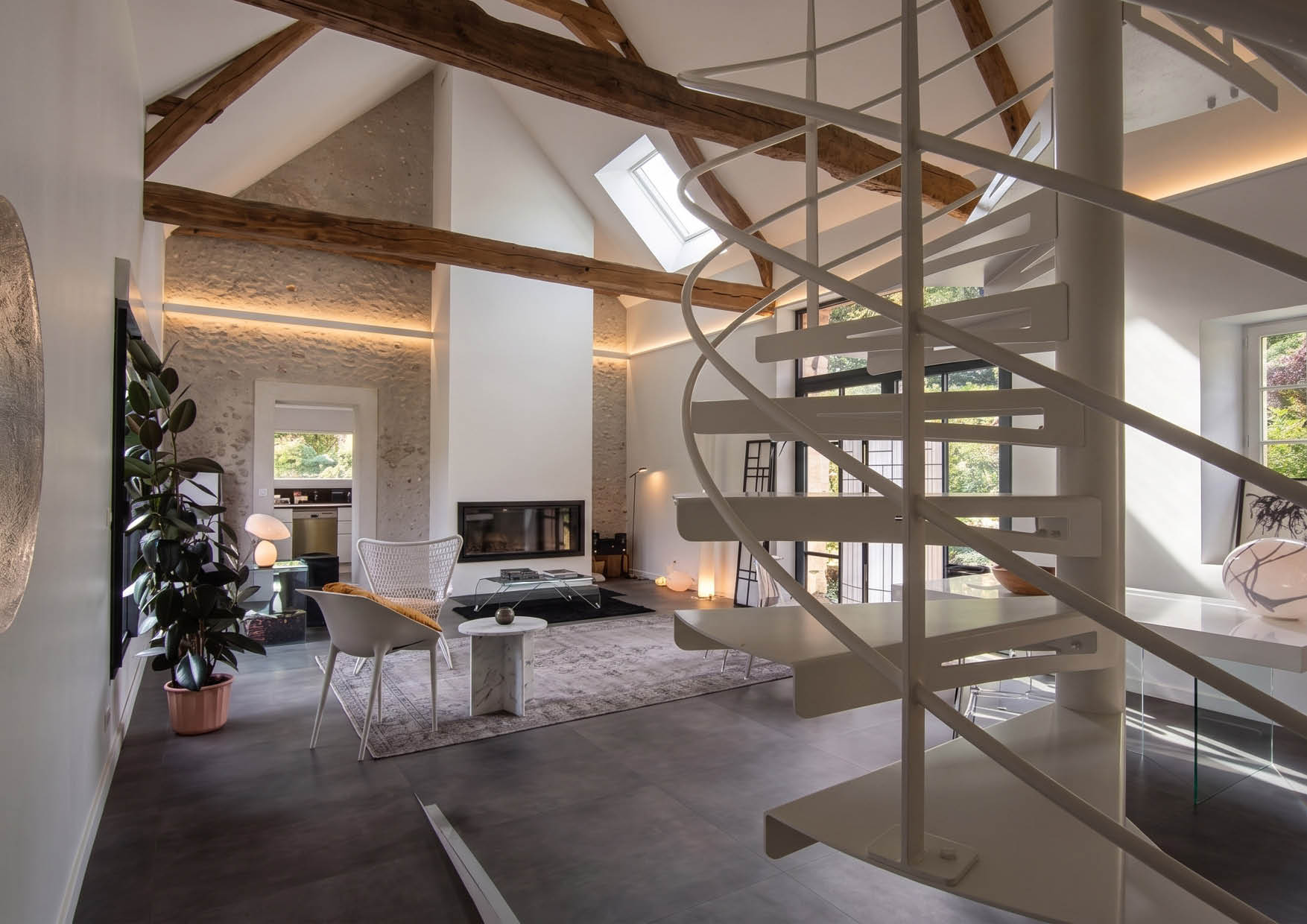 Dans la Pente - Détail intérieur